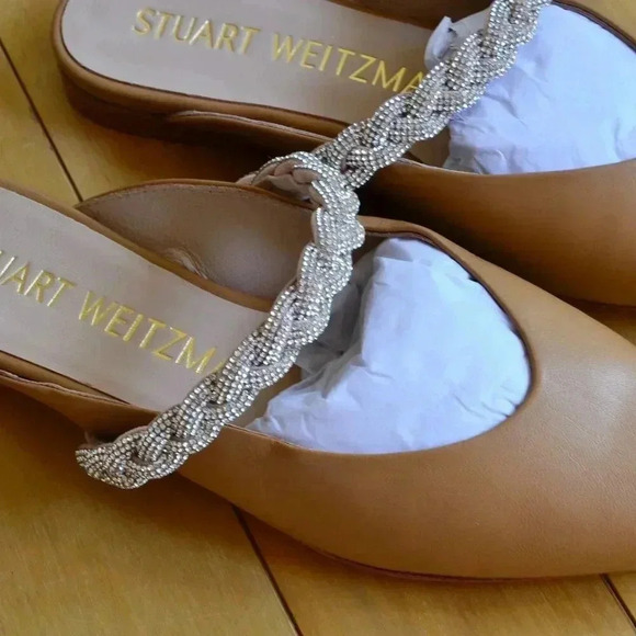 Stuart Weitzman Addison Slip-On Flat Shoes Size 38/39 - Picture 2 of 7